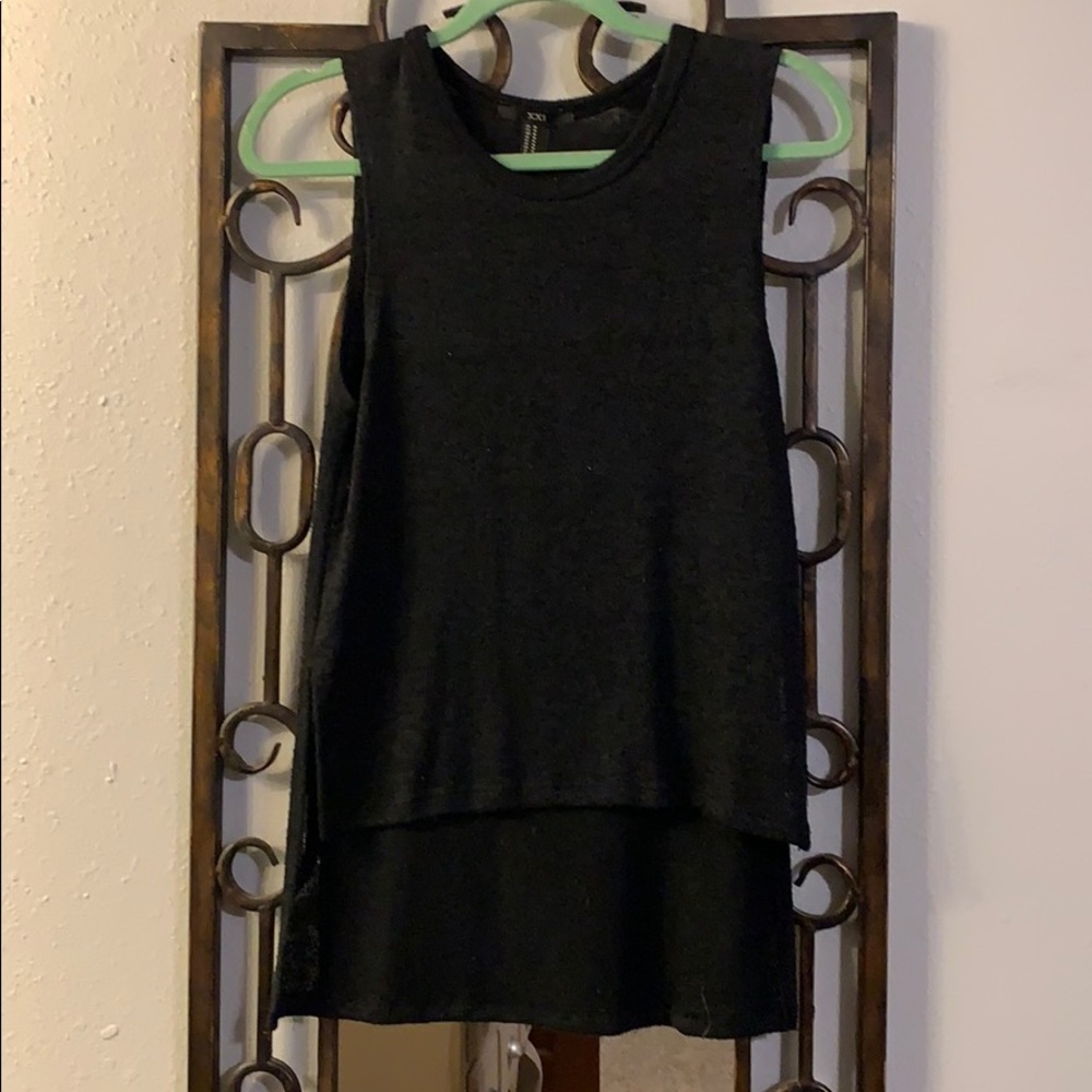Black Hi-lo Tank